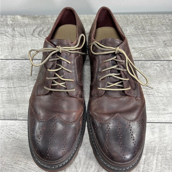 Sorel NL2282 Madson Brown Leather Men’s Wingtips Lace Up Oxfords Shoes Size 11